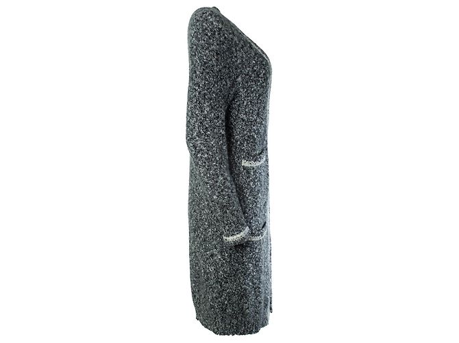 Chanel, Cardigan aus Kaschmir in Grau - Ansicht 4