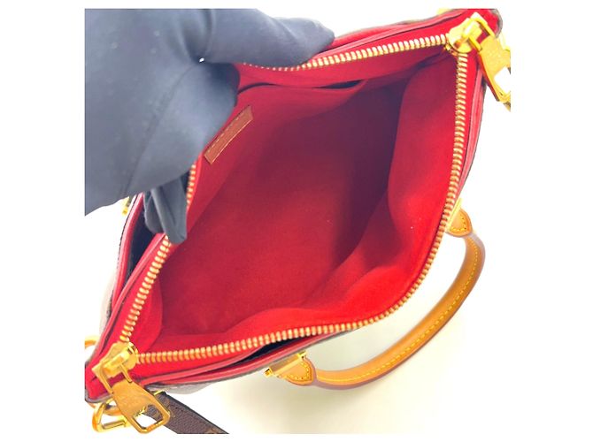 Borsa Louis Vuitton Pallas BB Monogram Marrone - vista 3