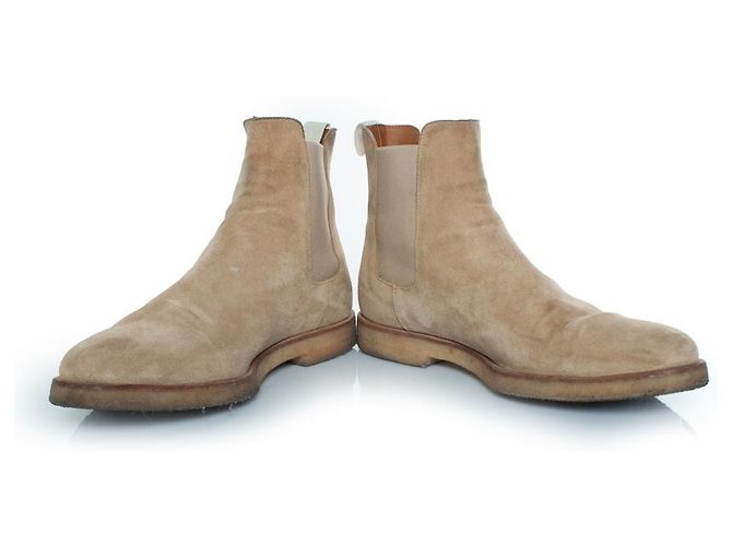 Autre Marque Common Projects, Beige suede Chelsea boots Brown - view 6