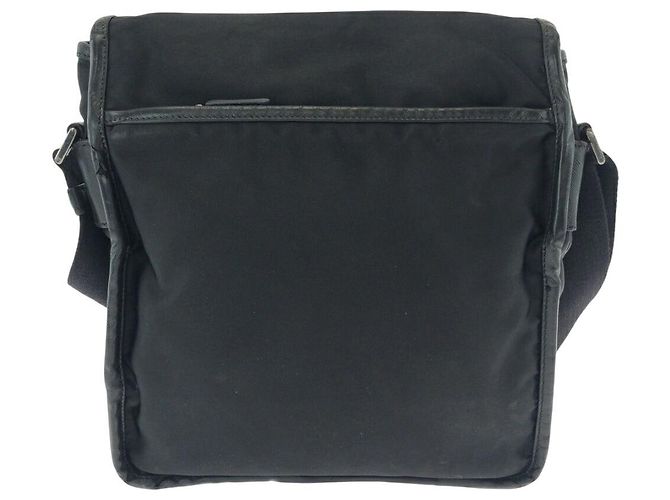 Borsa a tracolla Prada Nylon Tessuto Logo Nero - vista 2