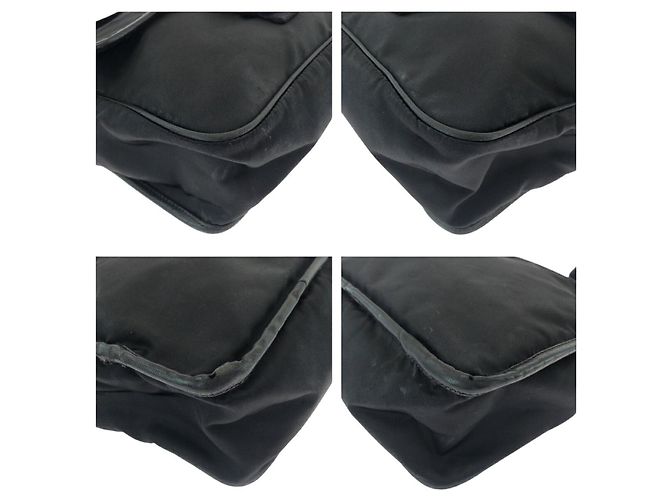 Borsa a tracolla Prada Nylon Tessuto Logo Nero - vista 3