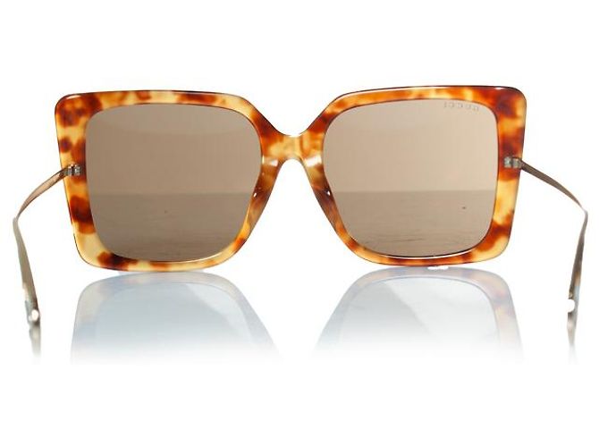 Gucci, Gafas de sol Havana oversized marrón Castaño - vista 4