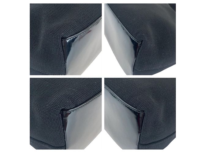 Borsa a tracolla hobo in tela nera Gucci Nero - vista 3