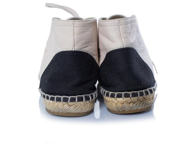 Chanel, espadrillas alte Marrone - vista 3