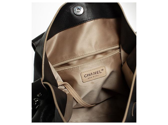 Chanel, Borsa tote 2way Deca coco in pelle nera Nero - vista 8
