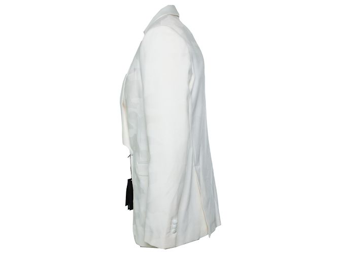 Neil Barrett, White camo printed tuxedo jacket - view 2
