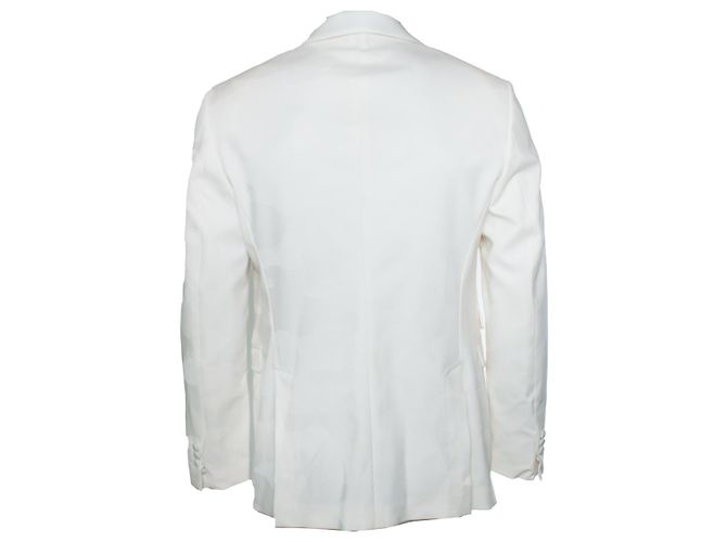 Neil Barrett, White camo printed tuxedo jacket - view 3