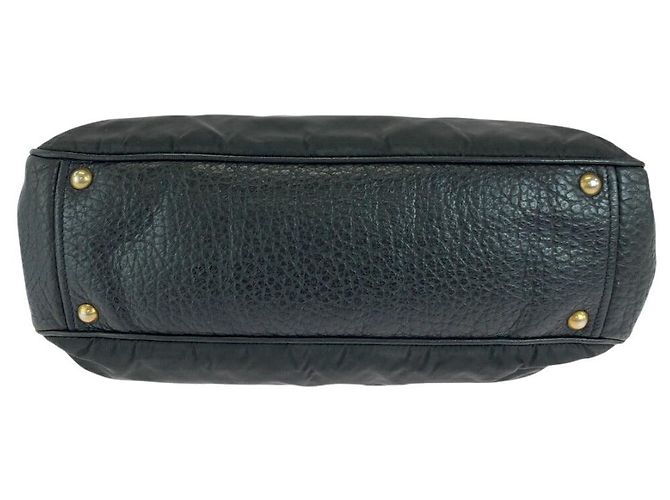 Borsa a mano Prada in pelle e nylon con logo Nero - vista 10