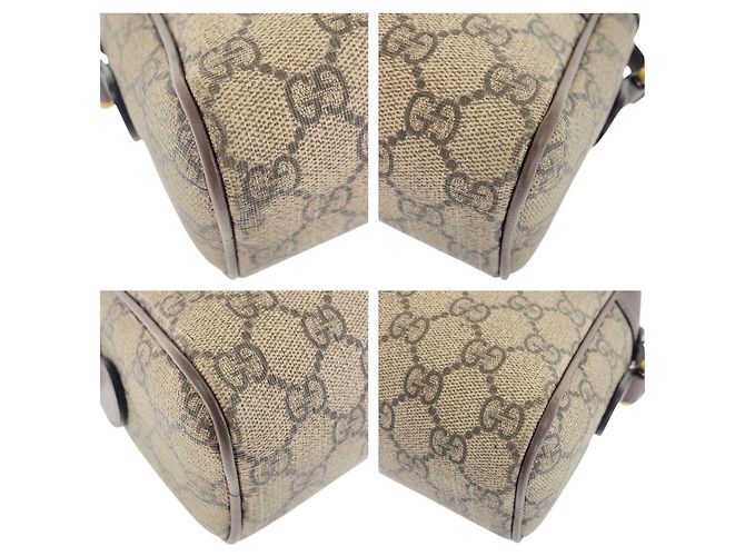 Borsa a tracolla Gucci Ophidia in tela GG Supreme e pelle Marrone Beige - vista 3