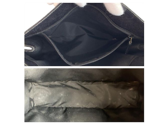 Borsa a tracolla Gucci in tela GG nera e pelle Nero - vista 6