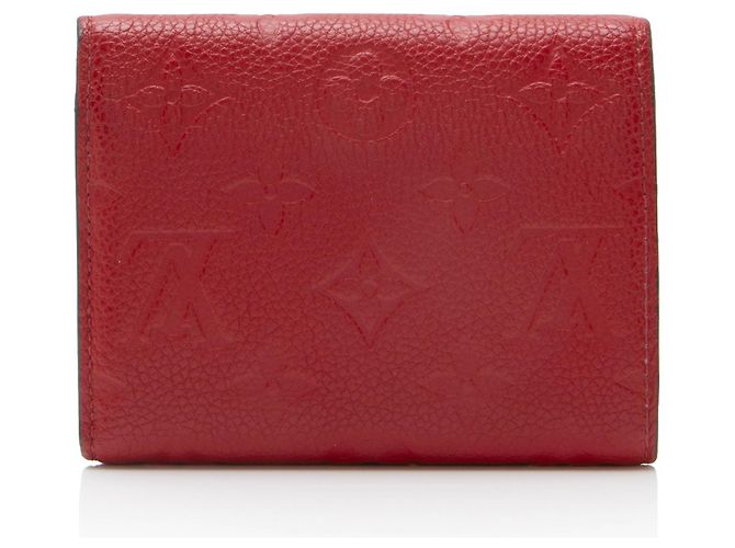 Portafoglio Victorine Monogram Empreinte Louis Vuitton Rosso - vista 3