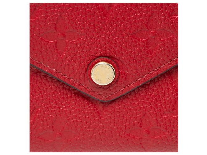 Portafoglio Victorine Monogram Empreinte Louis Vuitton Rosso - vista 7