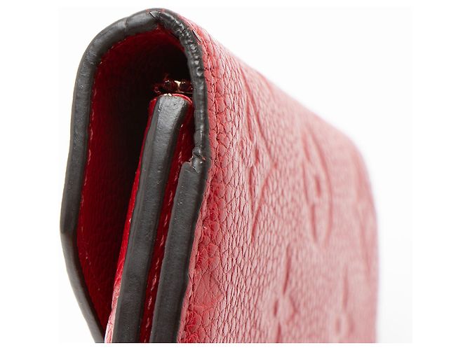 Portafoglio Victorine Monogram Empreinte Louis Vuitton Rosso - vista 9