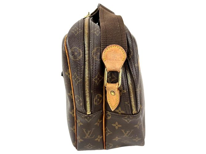 Borsa Louis Vuitton Reporter GM Monogram Crossbody Messenger da Viaggio Marrone - vista 7