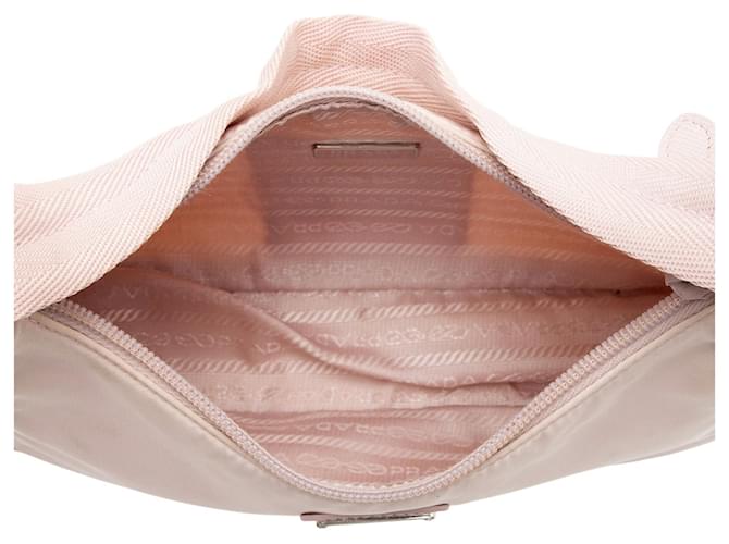 Prada Tessuto Re-Edition 2000 Mini Hobo Rosa - vista 6