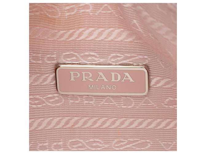 Prada Tessuto Re-Edition 2000 Mini Hobo Rosa - vista 7