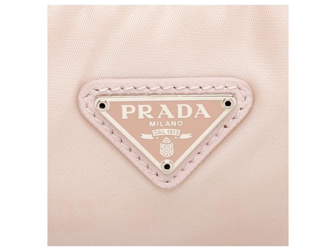 Prada Tessuto Re-Edition 2000 Mini Hobo Rosa - vista 8