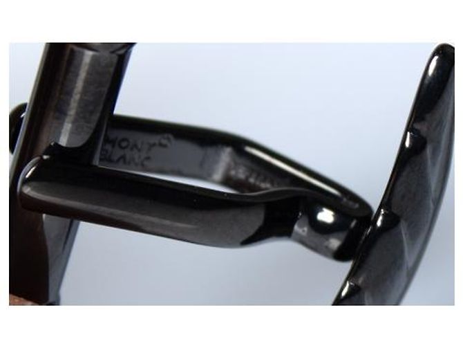 Montblanc Mont blanc, Feder-Manschettenknöpfe gunmetal Schwarz - Ansicht 5