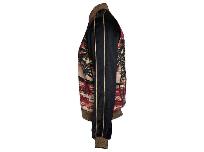 Saint Laurent, Paris SS16 Custom Hedi Slimane Bomber Mehrfarben - Ansicht 4