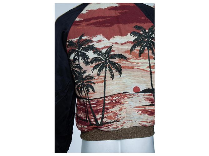 Saint Laurent, Paris SS16 Custom Hedi Slimane Bomber Mehrfarben - Ansicht 6
