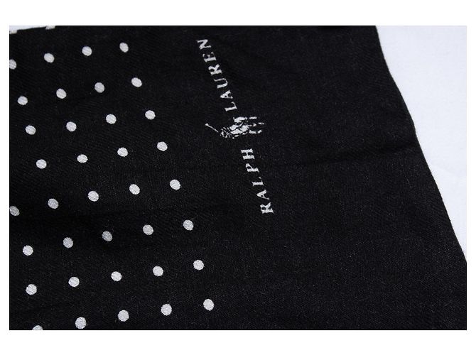 Ralph Lauren, Sciarpa a pois nera Nero - vista 3