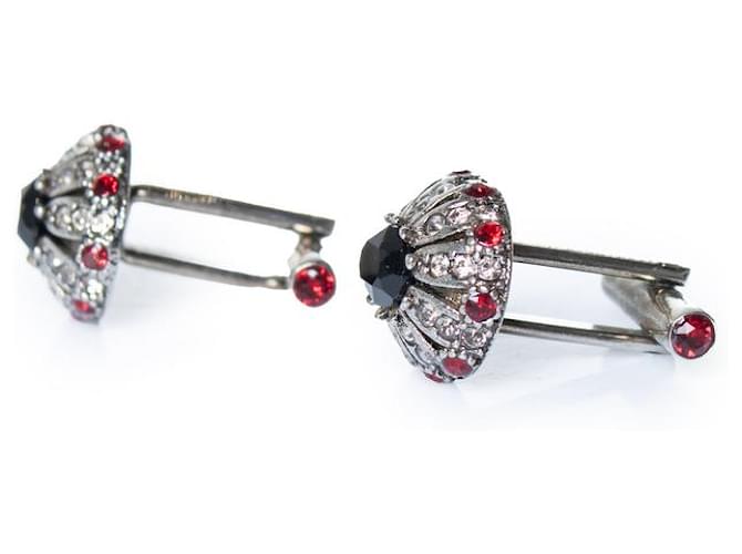 Alexander McQueen, gemelli con pietre Multicolore - vista 2