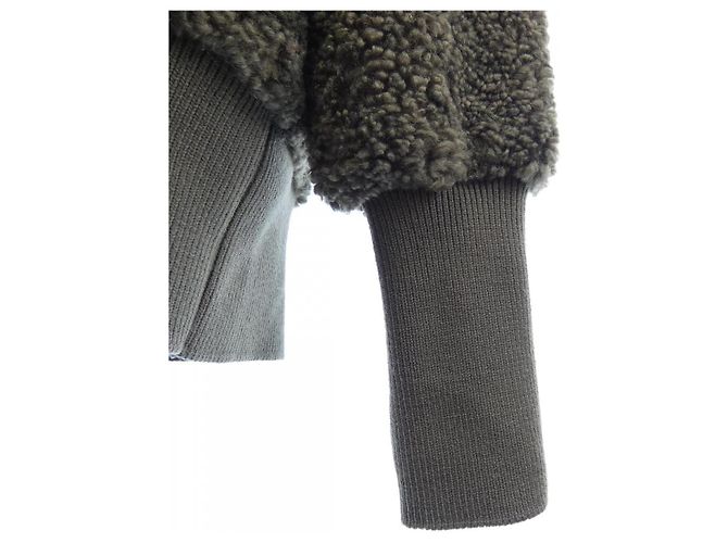 Top de forro polar Teddy Moncler Genius HYKE Verde - vista 6