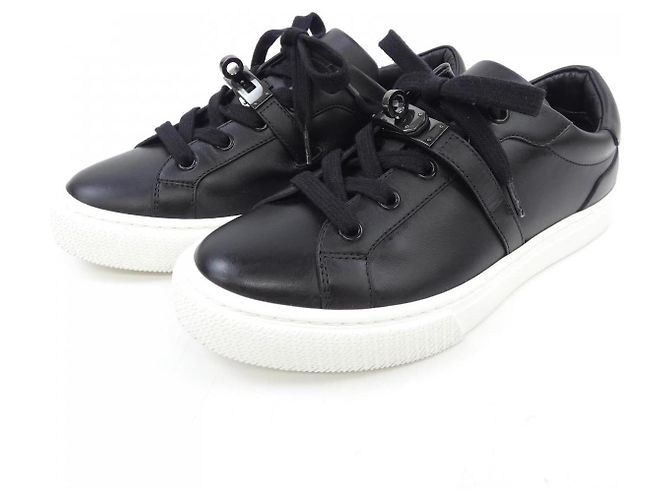 Hermès Sneakers Hermes Day Kelly Buckle Nero - vista 3