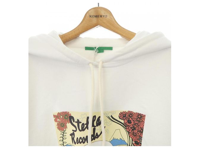 Stella Mc Cartney Stella McCartney Record Hoodie Hoodie Kapuzenpullover Weiß - Ansicht 5
