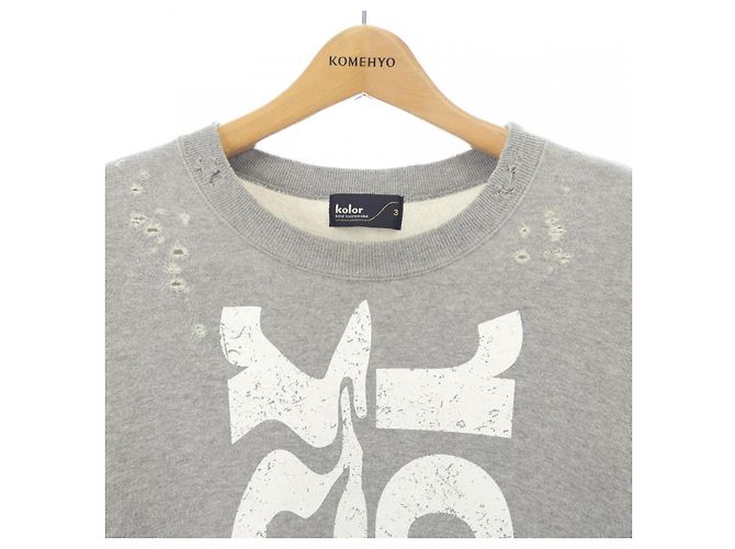 Autre Marque Sweatshirt Kolor 22WCM-T09206 Grau - Ansicht 5