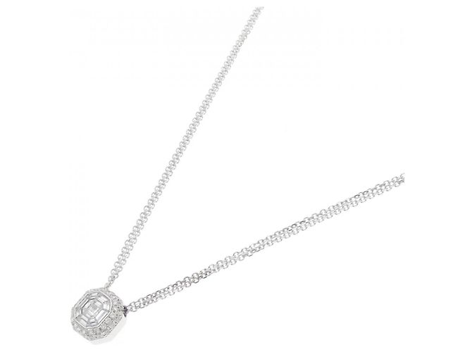 Autre Marque Collana in oro bianco Au750 e diamanti Argento - vista 2