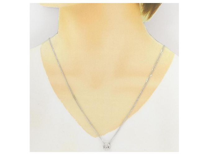 Autre Marque Collana in oro bianco Au750 e diamanti Argento - vista 6
