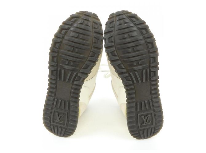 Sneakers Louis Vuitton Run Away Marrone Beige - vista 4