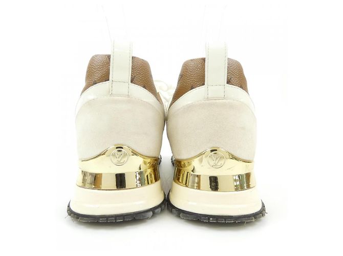 Sneakers Louis Vuitton Run Away Marrone Beige - vista 5