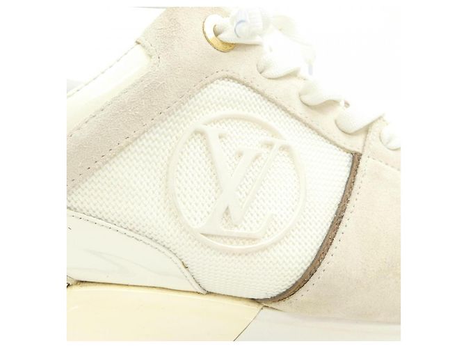 Sneakers Louis Vuitton Run Away Marrone Beige - vista 6
