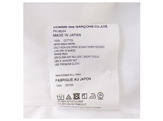 Autre Marque Camicia Comme des Garçons Homme Plus Bianco - vista 3
