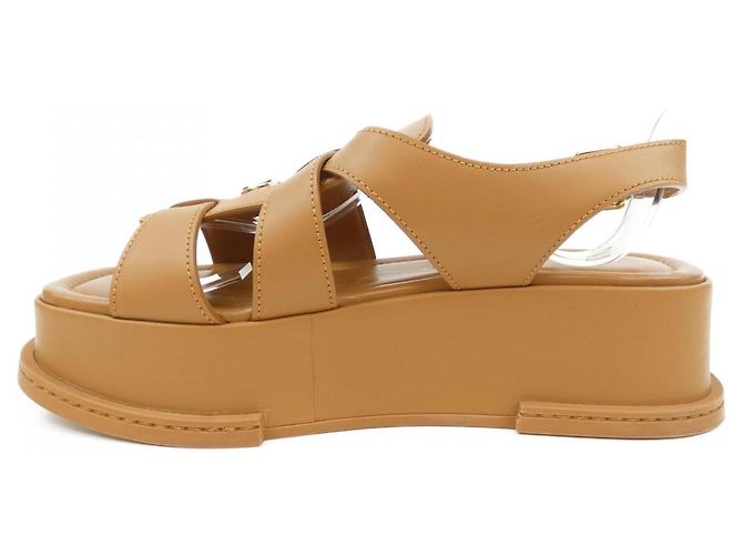 Sandali Maya Line in pelle di vitello Louis Vuitton Marrone - vista 2