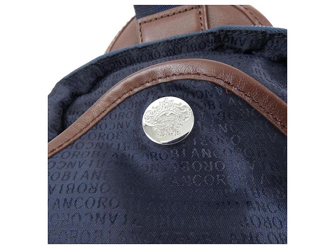Autre Marque Borsa Orobianco Marrone Blu Blu navy - vista 5