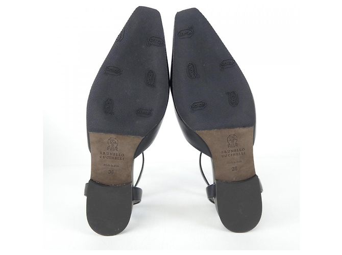 Brunello Cucinelli Lederschuhe Schwarz - Ansicht 4