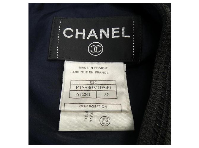 Chanel Kleid Blau Marineblau - Ansicht 4