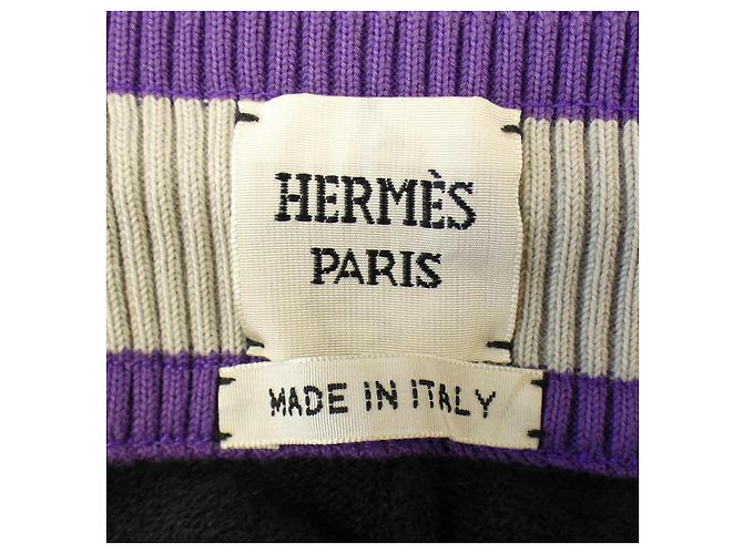 Hermès Pantalones Hermes 3H4411DD34 Negro - vista 4