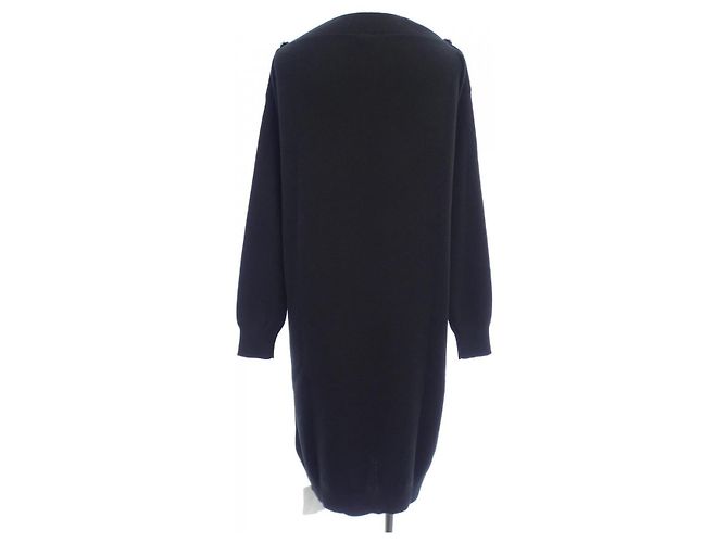 Hermès Hermes Seide-Kaschmir-Kleid 3H2515D634 Schwarz - Ansicht 2