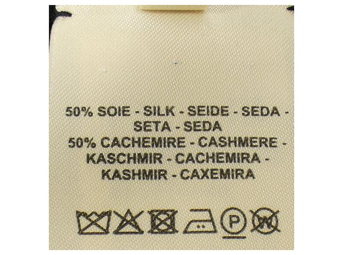 Hermès Hermes Seide-Kaschmir-Kleid 3H2515D634 Schwarz - Ansicht 3