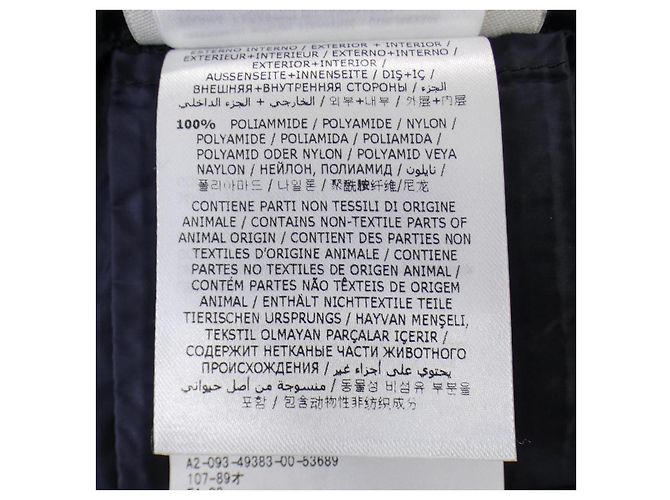 Abrigo de Plumón Moncler ANJONY Azul Azul marino - vista 3