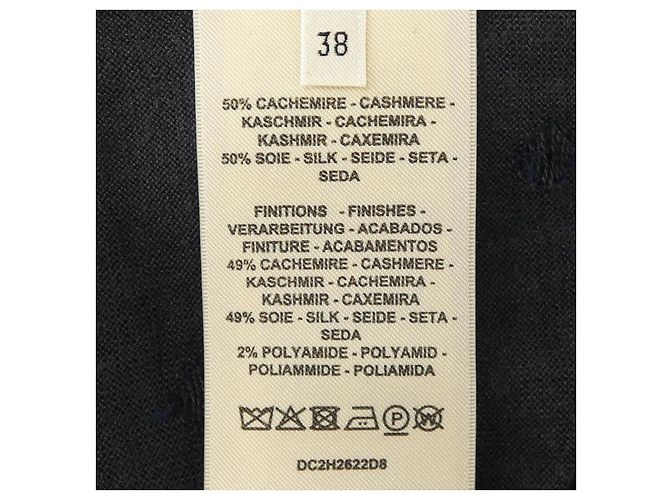 Hermès Top de malha de seda e cashmere Hermes Cinza - vista 3