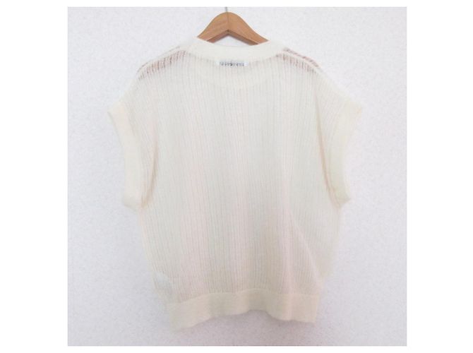 Autre Marque Chaleco de punto calado en mezcla de mohair kid NOBLE - vista 2