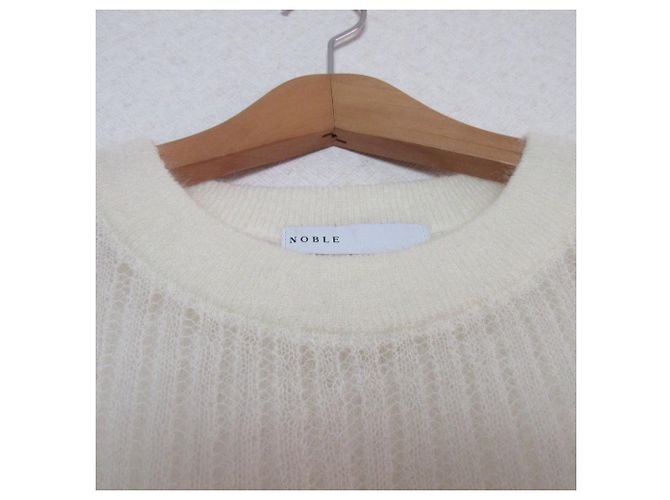 Autre Marque Chaleco de punto calado en mezcla de mohair kid NOBLE - vista 3