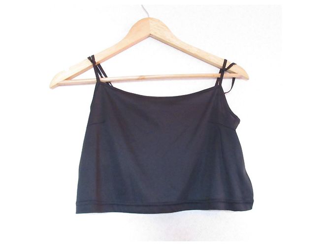 Autre Marque LILY BROWN Vintage Flower Pattern 2way Cropped Pullover Black - view 8