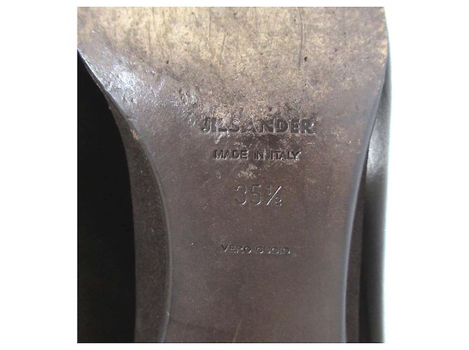 Botas largas de ante Jil Sander Castaño Marrón oscuro - vista 7
