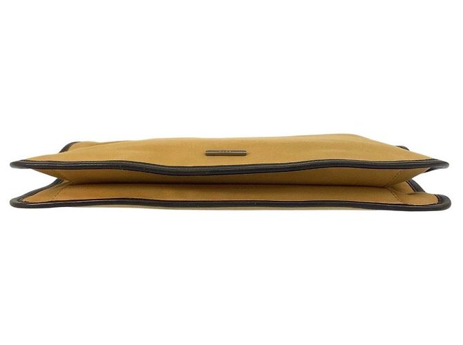 Borsa a Spalla Gucci Sherry Line Canvas Beige - vista 10